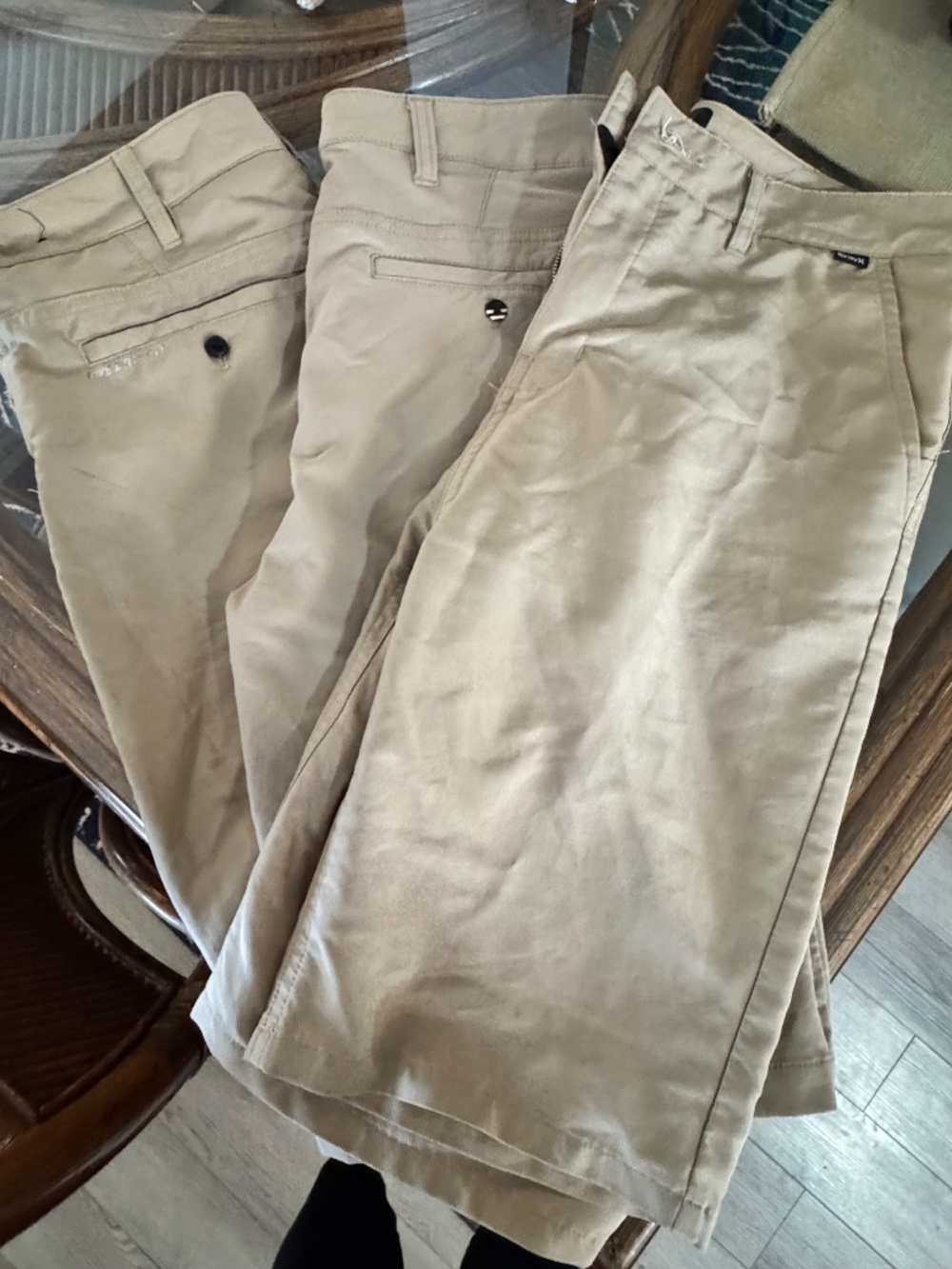 3 pairs of boys/teens dri fit khaki shorts